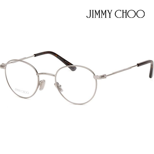 Jimmy Choo Silver Metal Round Eyeglass Frames Unisex JM004 YL7