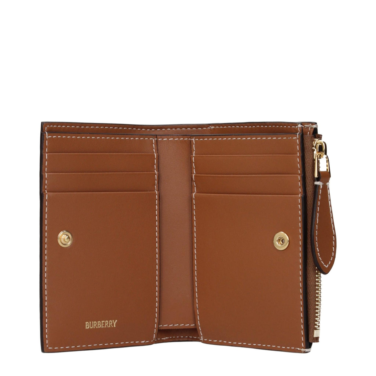 BURBERRY Leather Card Holder Wallet Black