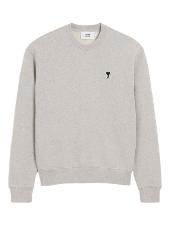 AMI Heather Ash Gray ADC Crewneck Sweatshirt for Women