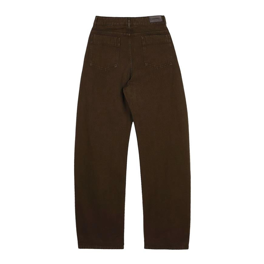 Lemaire High-Waist Curved Pants Women’s Classic Trousers Brown