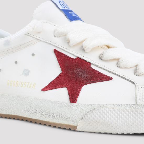 GOLDEN GOOSE Superstar Leather Sne GMF01003 F008137 12378 WHITE RED PLATINUM DOM