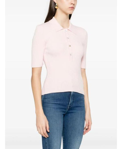 A.P.C. Danae Polo Knit Short Sleeve Sweater