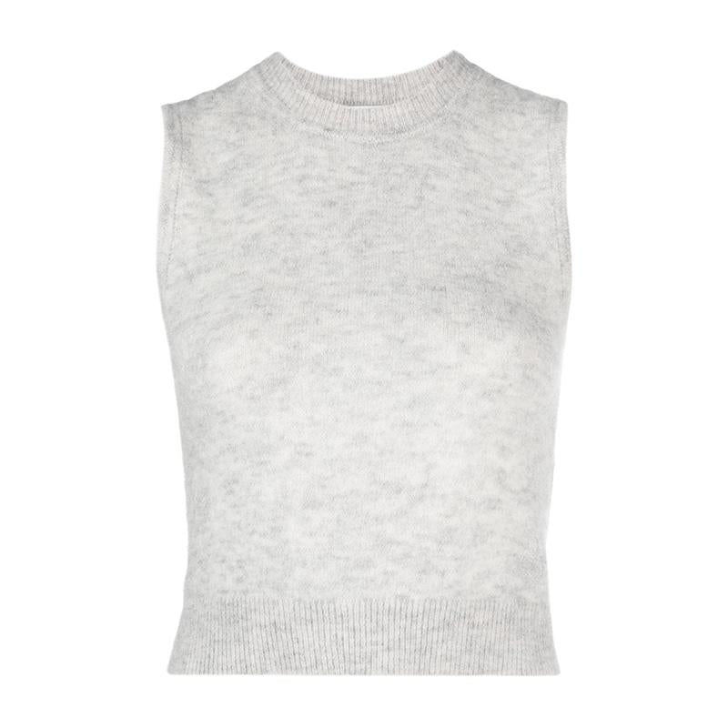 Isabel Marant Amethyst Gray Wool Knit Vest