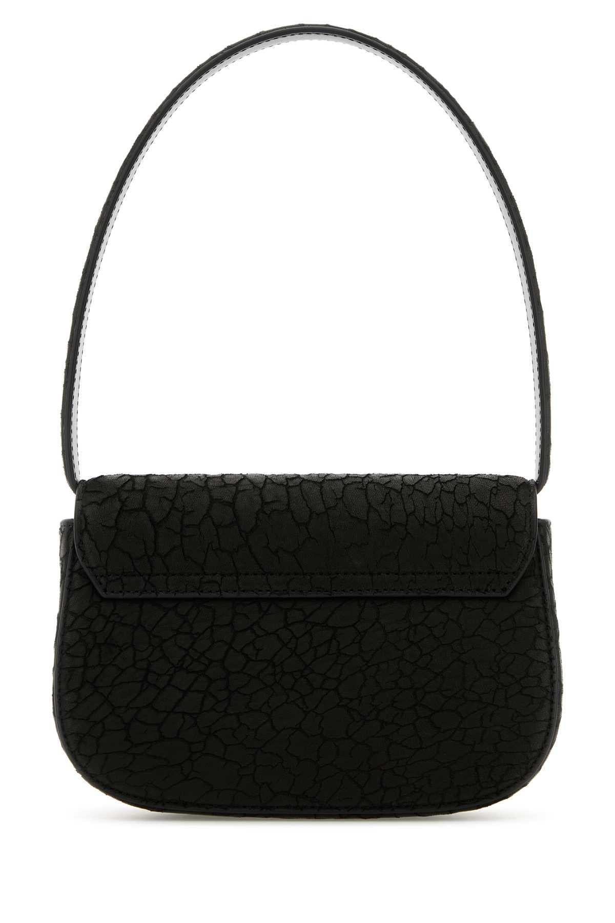DIESEL Black Leather Shoulder Bag