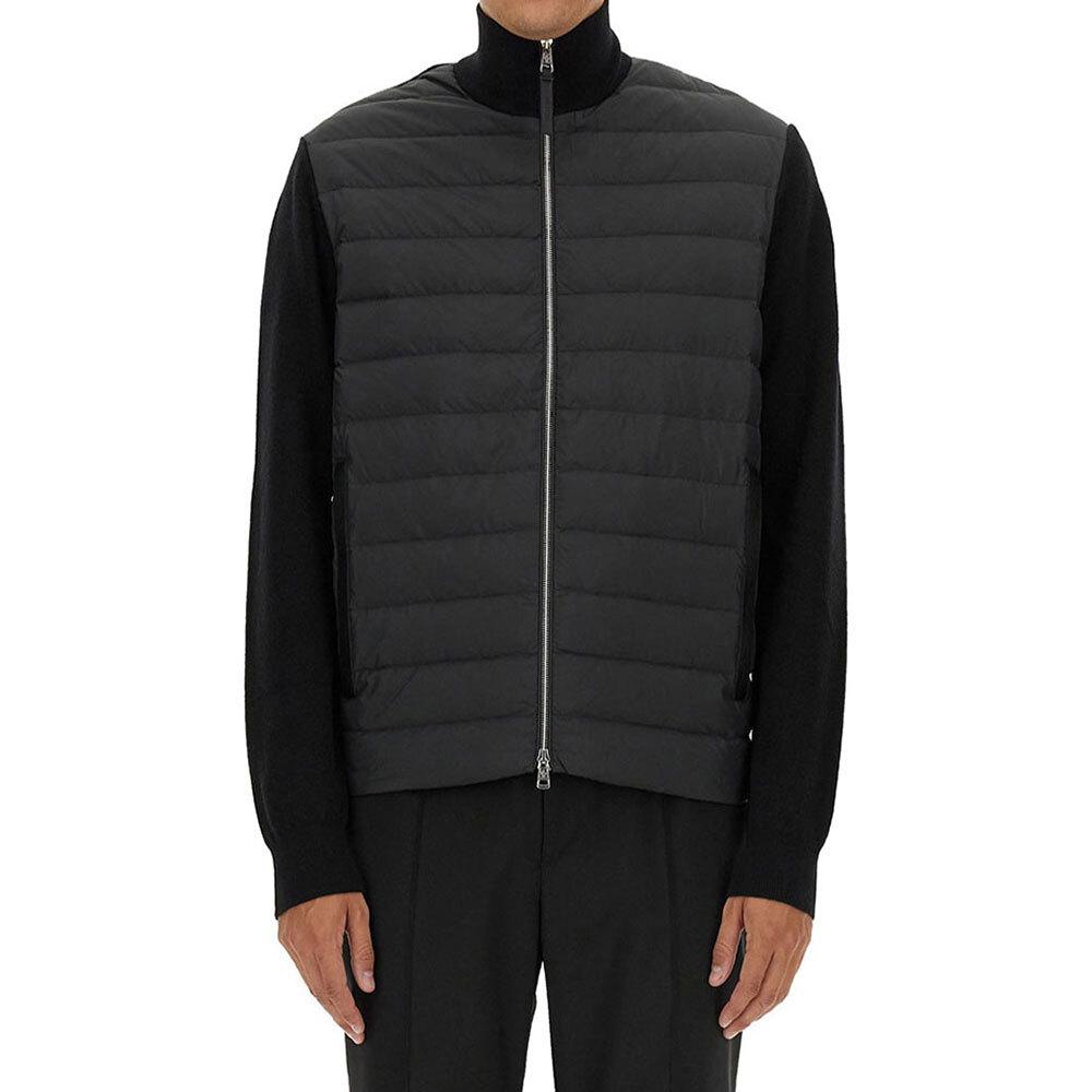 Moncler Men’s Padded Zip-Up Knit Cardigan 9B00033 M4281 999