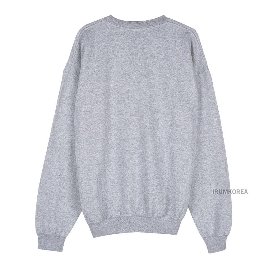 Wild Donkey Heather Grey Unisex Sweatshirt NEVER GIVE UP Crewneck