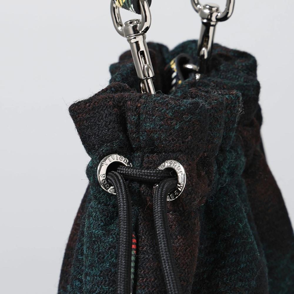 Vivienne Westwood Drawstring Pouch Set Shoulder Bag Black