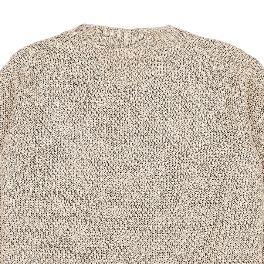 Maison Margiela Hemp Basket Weave Knit Sweatshirt for Women