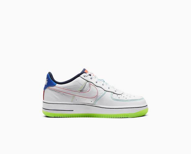 Nike Air Force 1 Low Outside the Lines GS White Sneakers CV2421 100