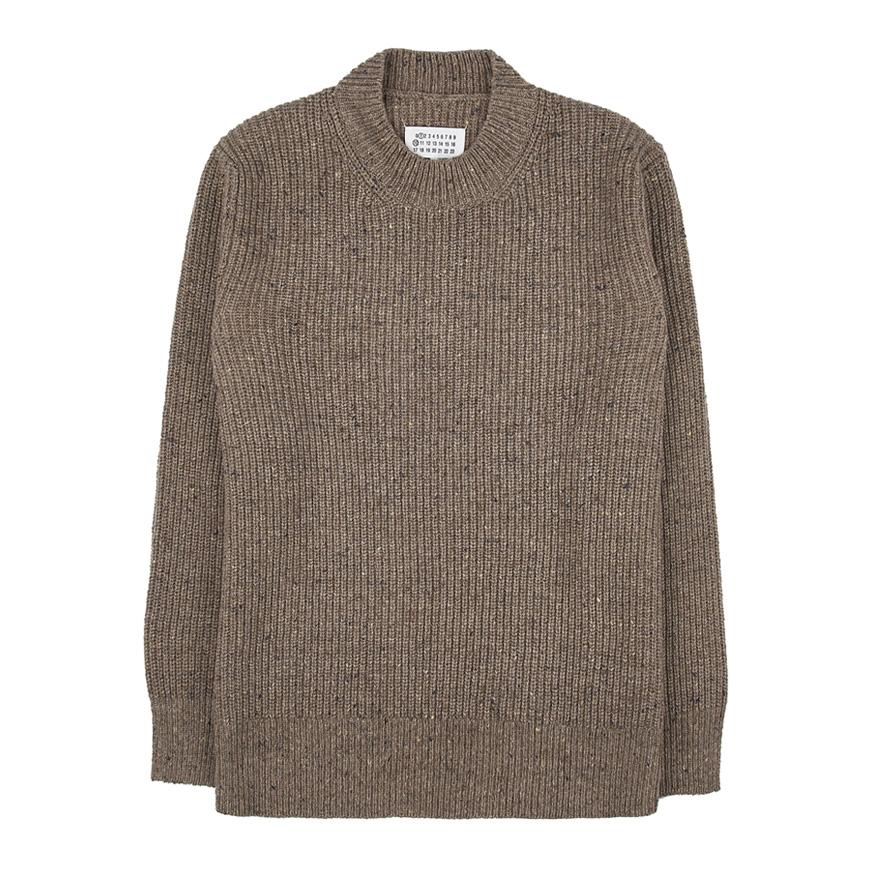 Maison Margiela Back Stitch Wool Crewneck Sweater for Men