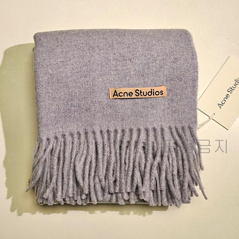 Acne Studios Narrow Powder Blue Wool Scarf