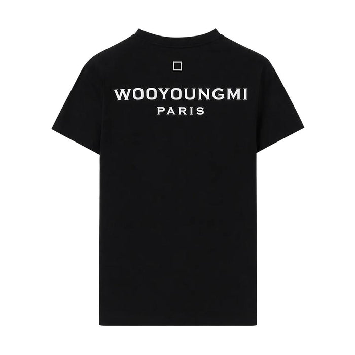 WOOYOUNGMI Men’s Short Sleeve Back Logo T-Shirt