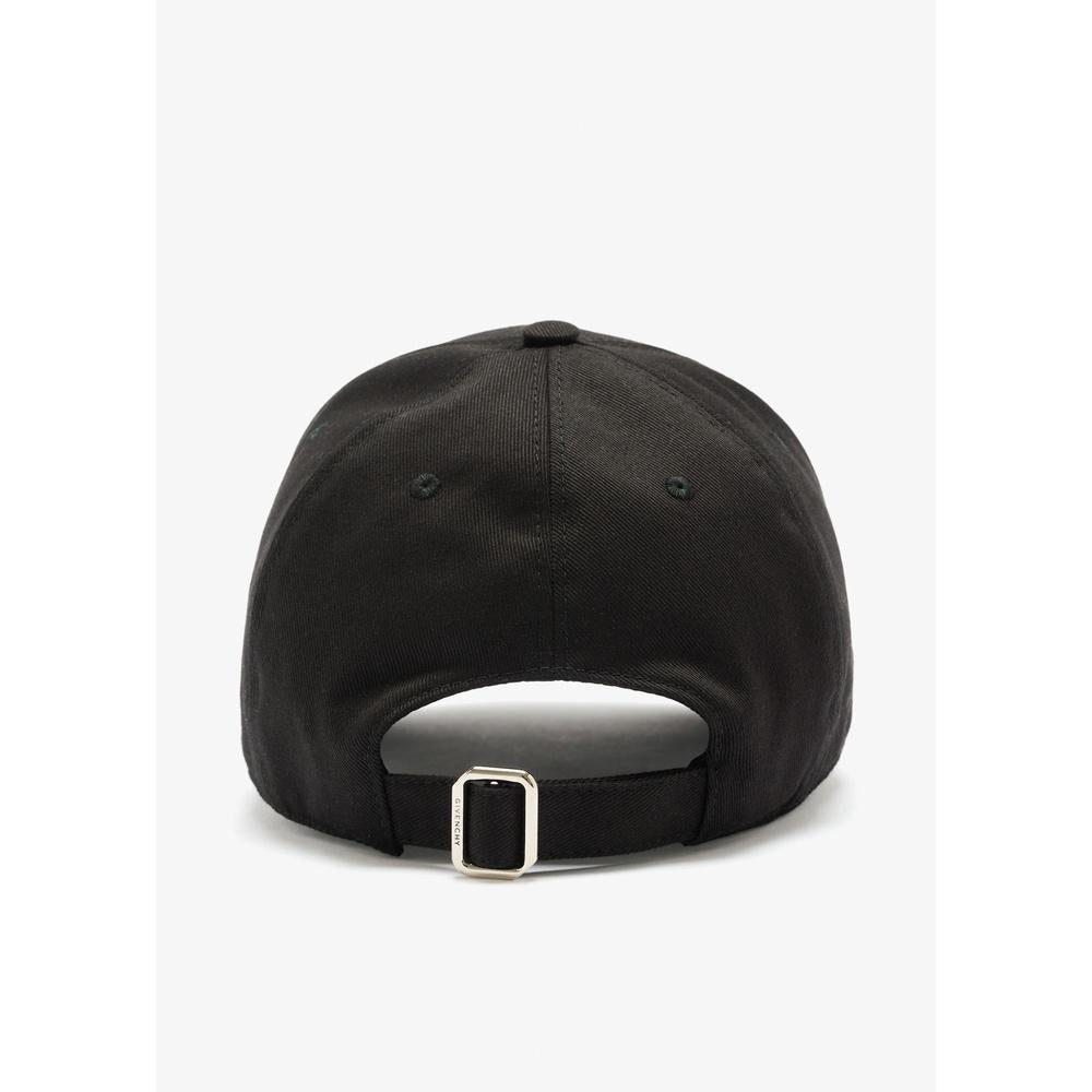 GIVENCHY Logo Embroidered Black Cotton Baseball Cap