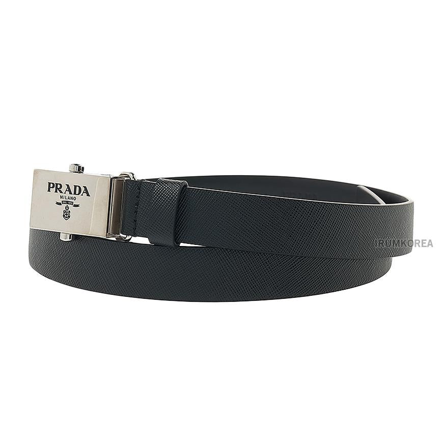 PRADA Saffiano Leather Belt Women’s Brown