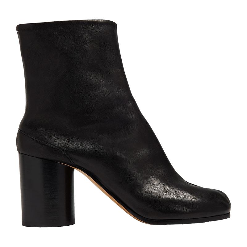 Maison Margiela Tabi Leather Ankle Boots Black Women’s