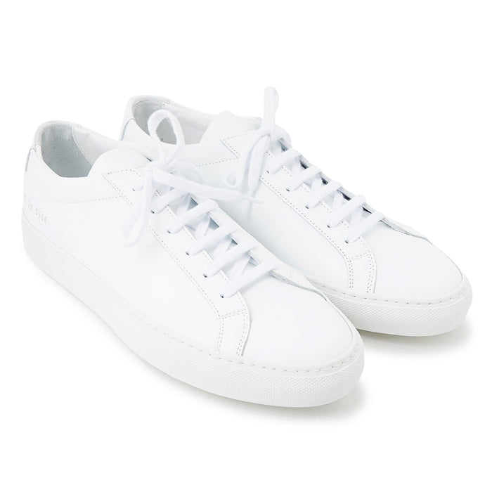 Common Projects White Leather Original Achilles Low Sneakers