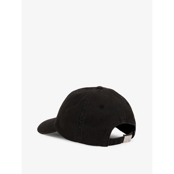 STONE ISLAND Cotton Gabardine Baseball Cap Black Men’s