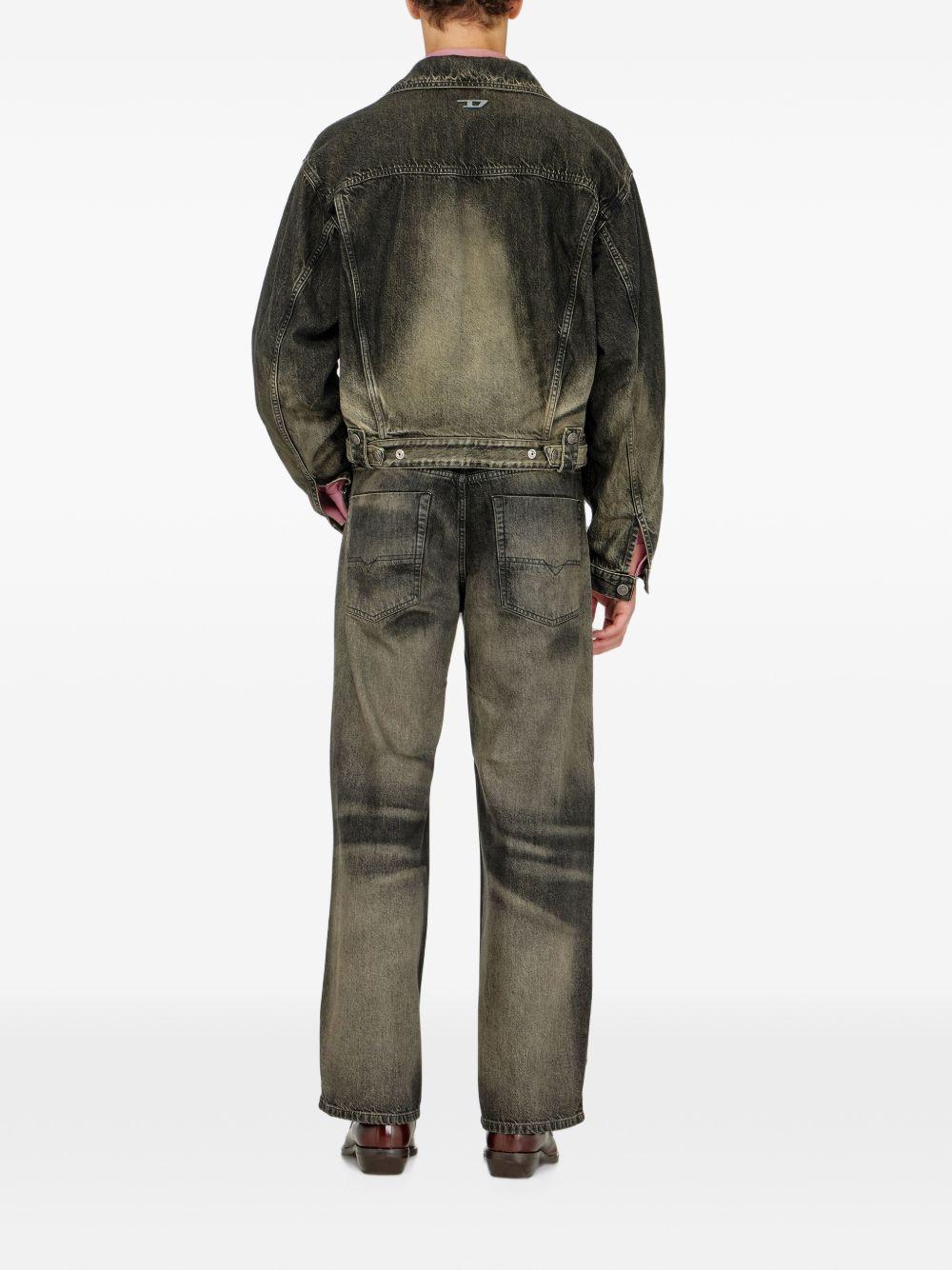DIESEL Blue Denim Straight-Leg Jeans for Men