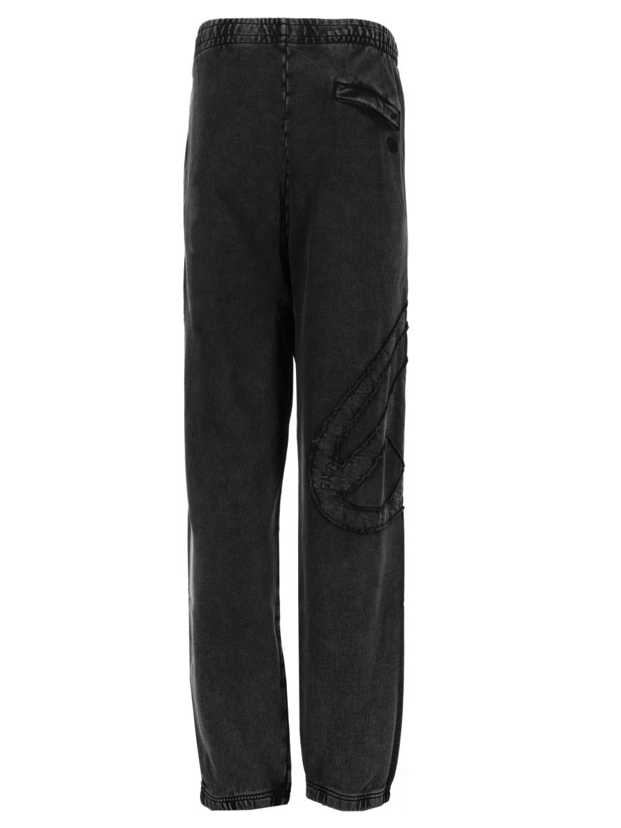 DIESEL Black Wool Blend Slim Fit Suit Pants for Men