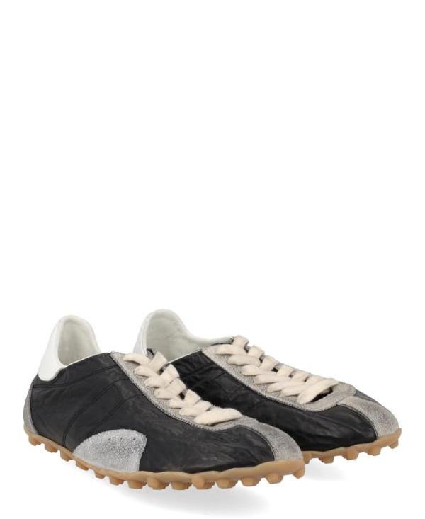 Maison Margiela Sprinter Low-Top Sneakers White Beige Leather