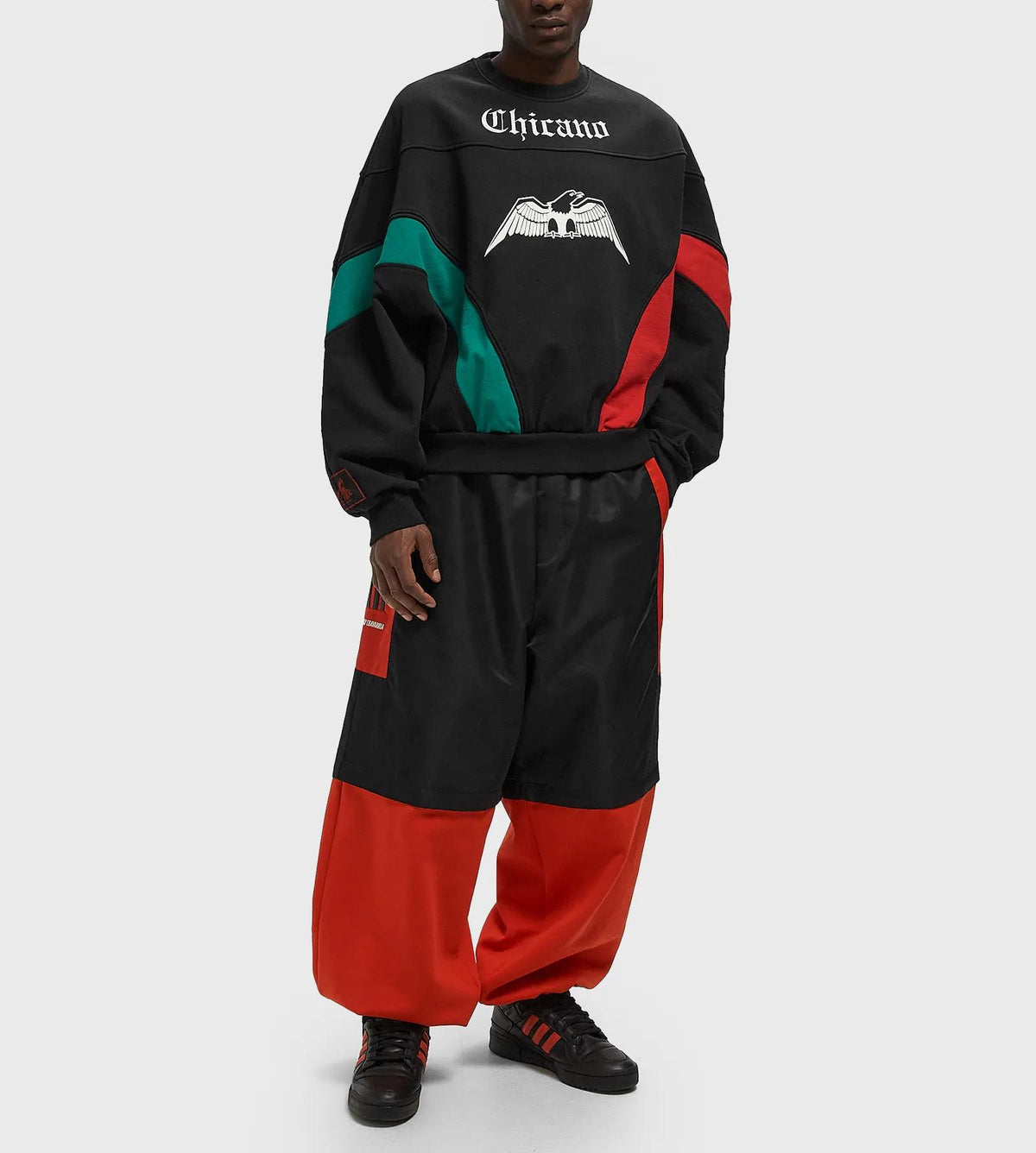 WILLY CHAVARRIA adidas x Willy Chavarria Black Crewneck Sweatshirt