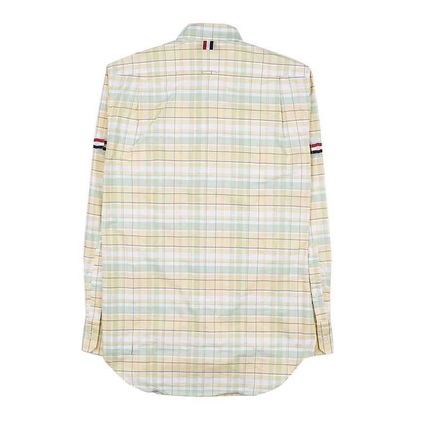 THOM BROWNE Oxford Armband Long Sleeve Shirt Navy Men