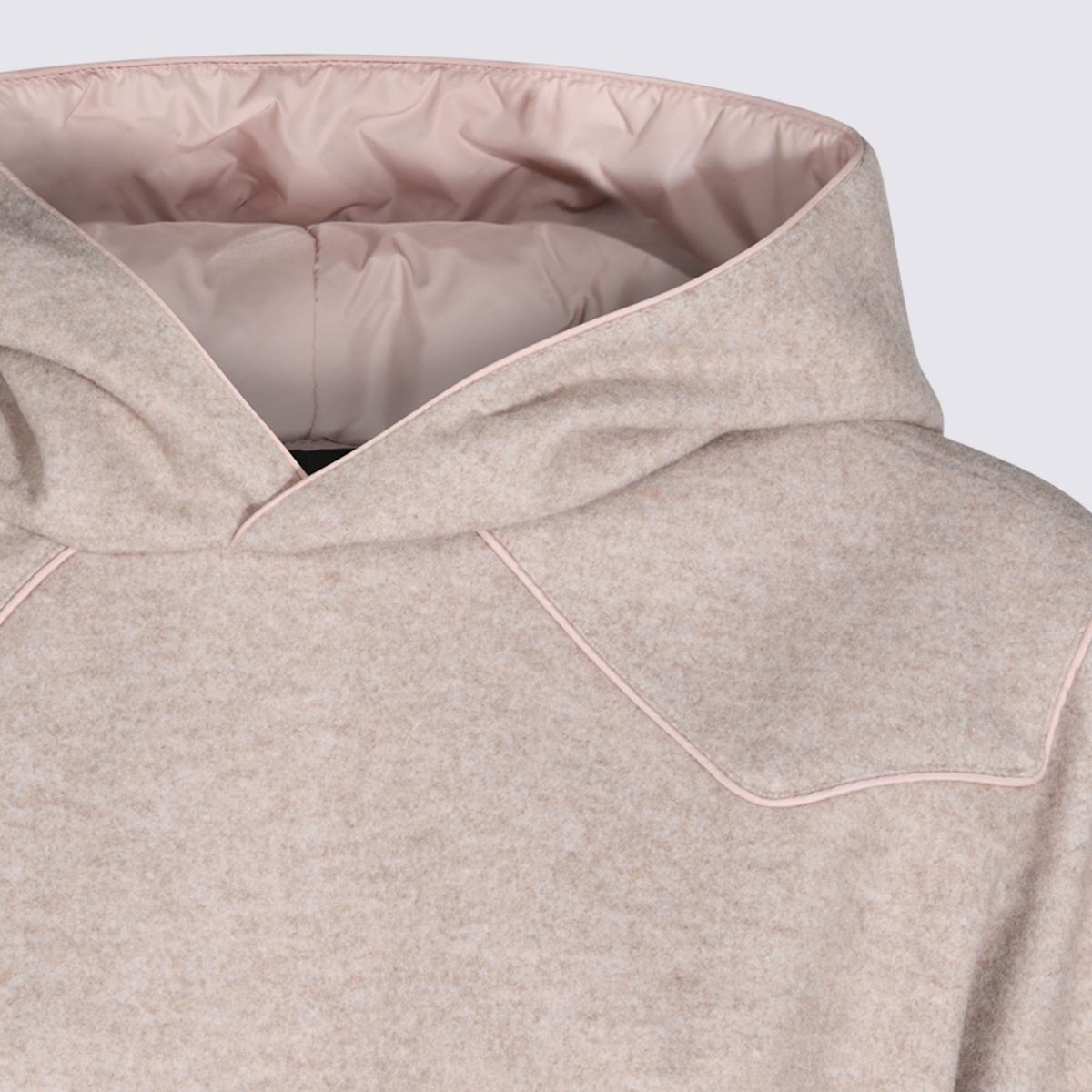 Moncler Logo Print Cotton Hoodie Sweatshirt for Women