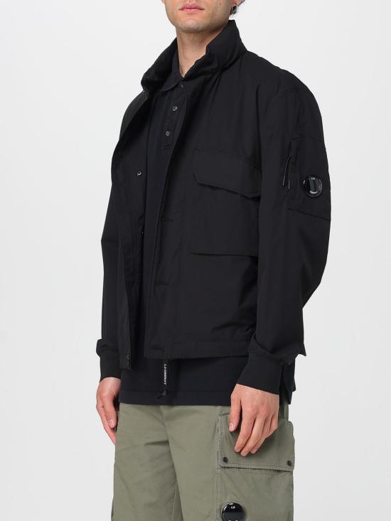 CP Company Men’s Lightweight Zip Jacket 18CMOW008A110264A999 BLACK DOM