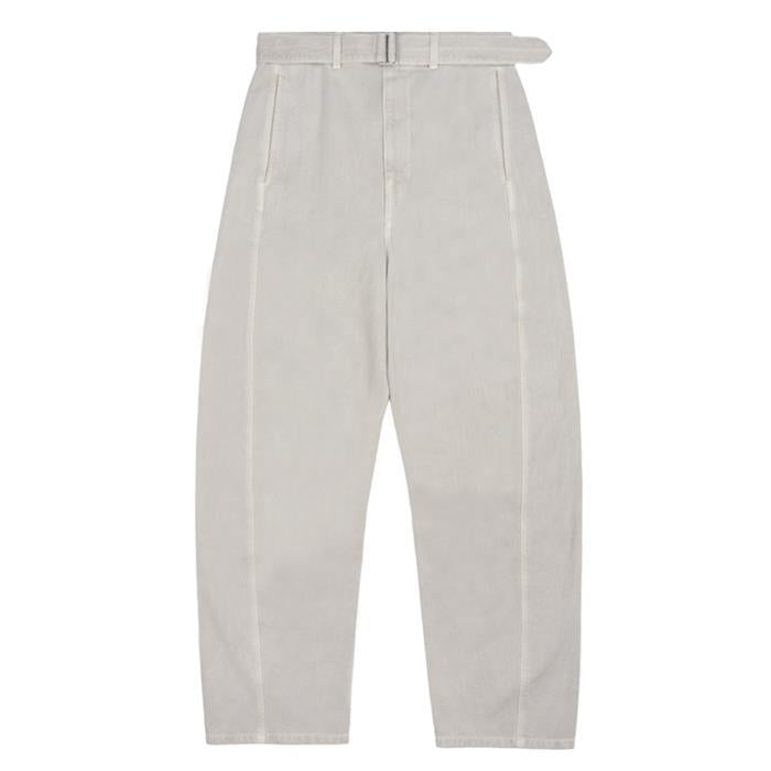 Lemaire Black Broken Twill Twisted Belt Classic Pants