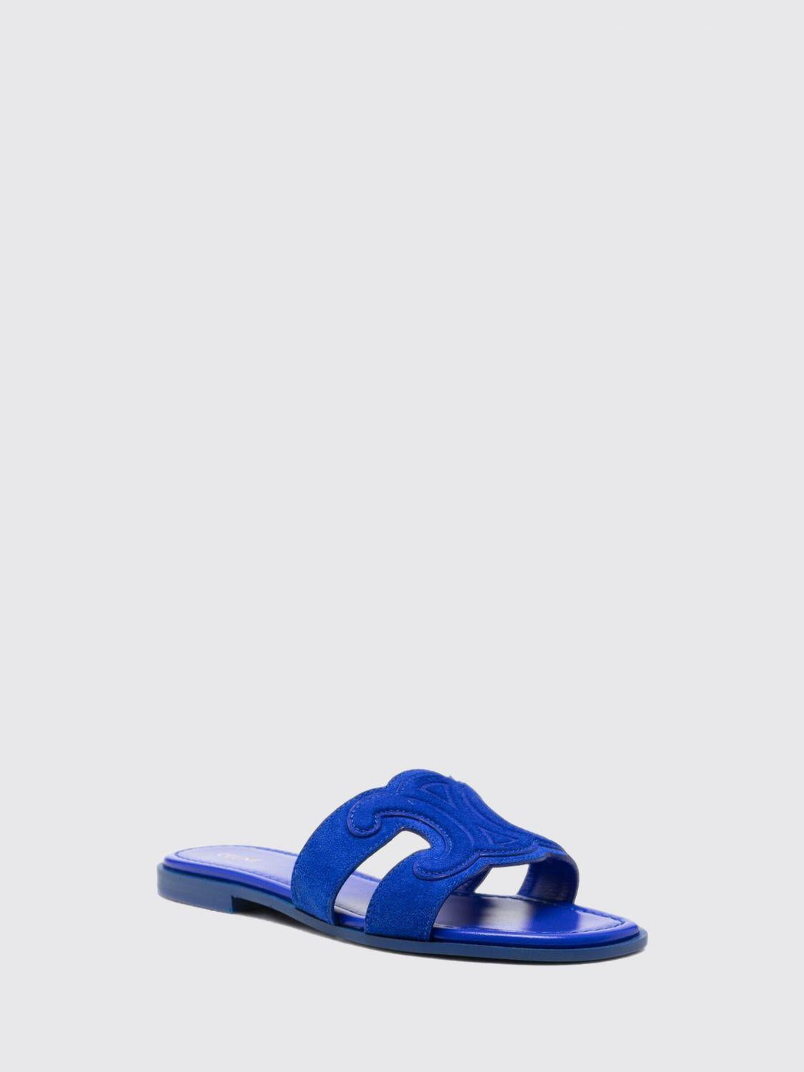 CELINE Beige Leather Sandals
