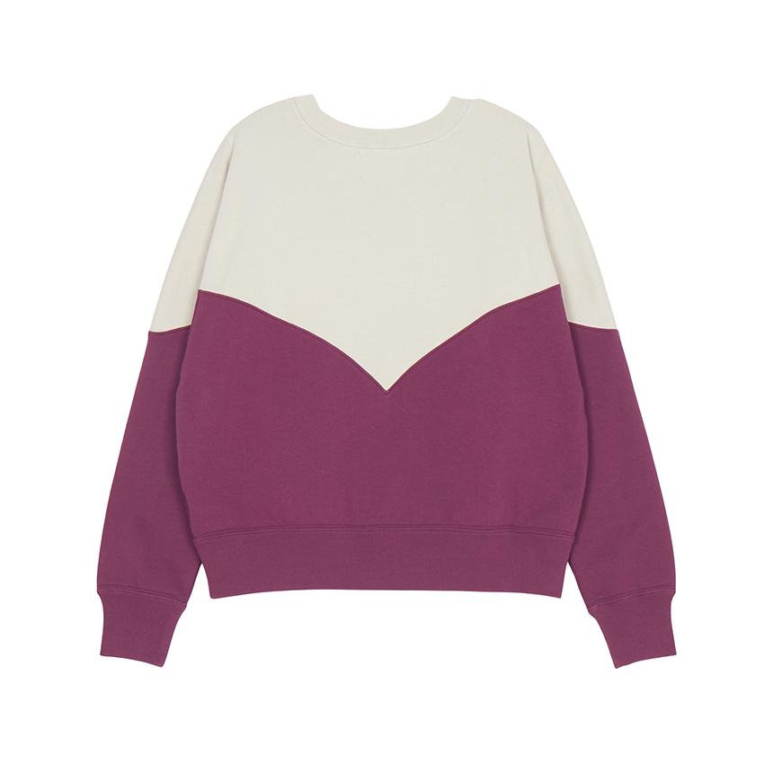 Isabel Marant Houston Fleece-Lined Crewneck Sweatshirt Ecru Unisex
