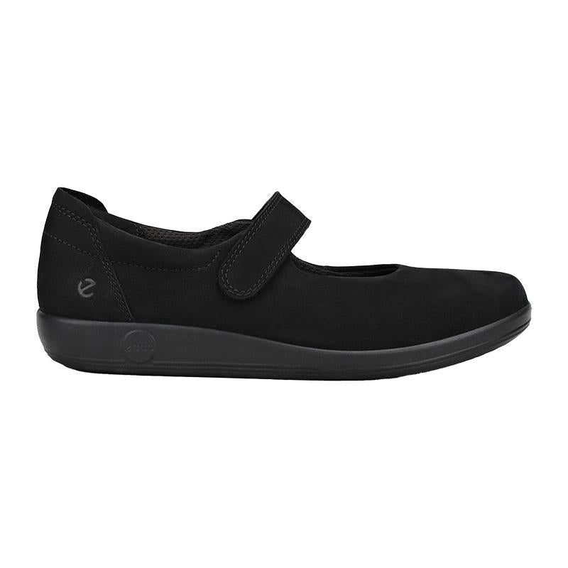 ecco Soft 20 Leather Flats Black Women’s Shoes