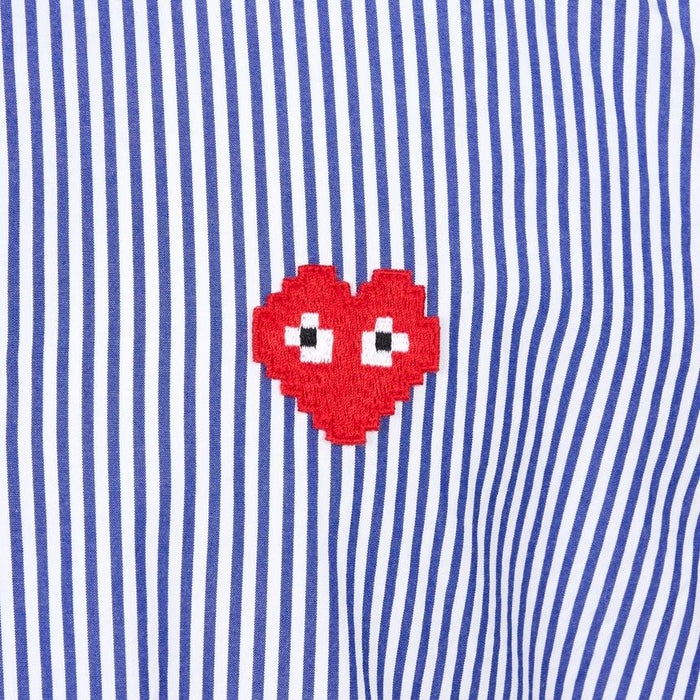 Comme des Garcons Invader Pixel Patch Stripe Men’s Long Sleeve Shi AZ B024 051 1