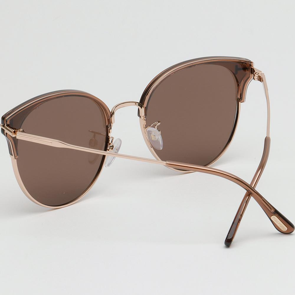 TOM FORD Round Clear Half-Rim Sunglasses Unisex Fashion TF898K 45E
