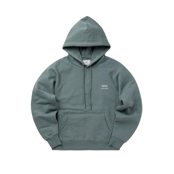AMI Unisex Cotton Hoodie Sweatshirt Navy