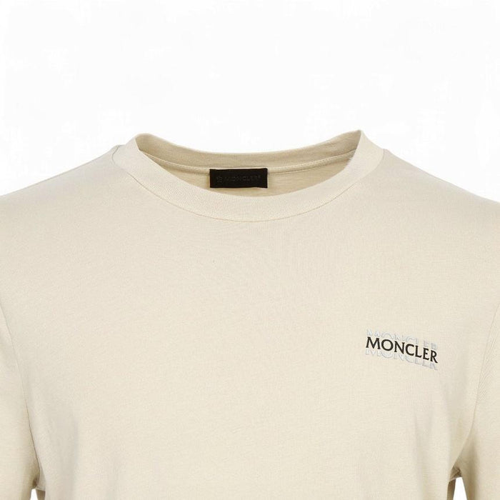 Moncler Men’s Short Sleeve T-Shirt White Cotton Tee