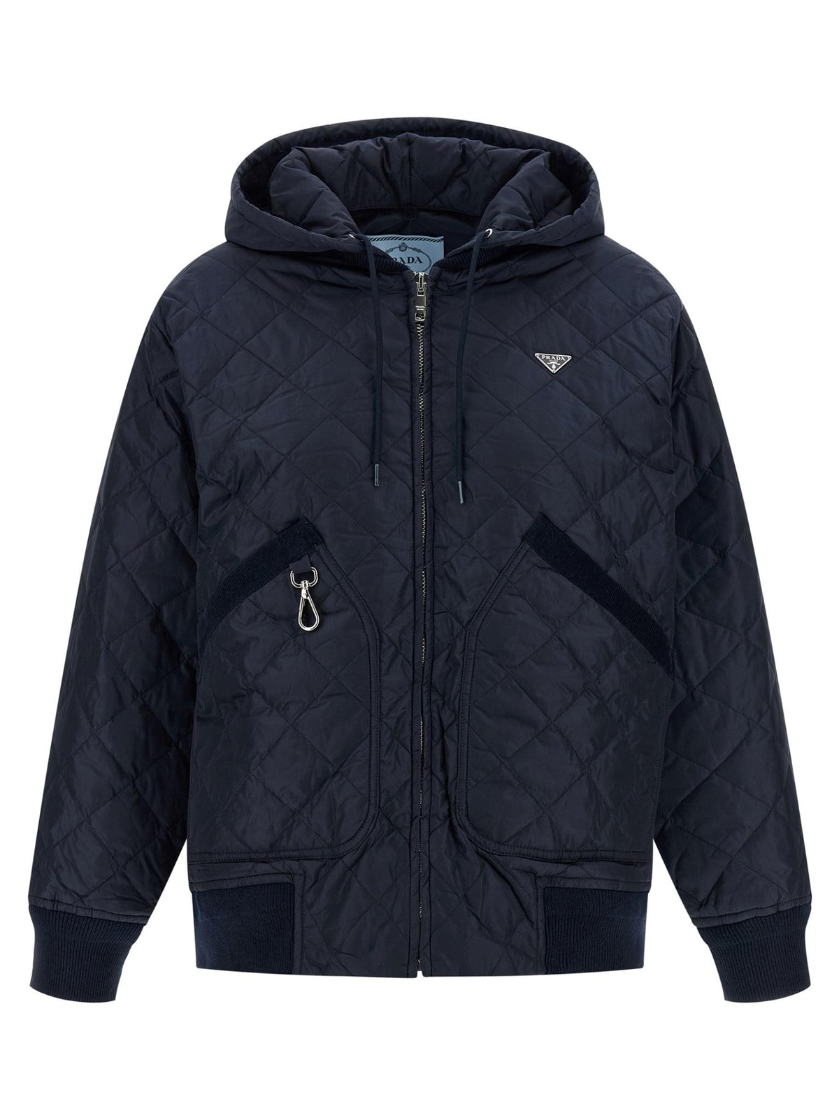 PRADA Black Nylon Down Puffer Jacket for Women