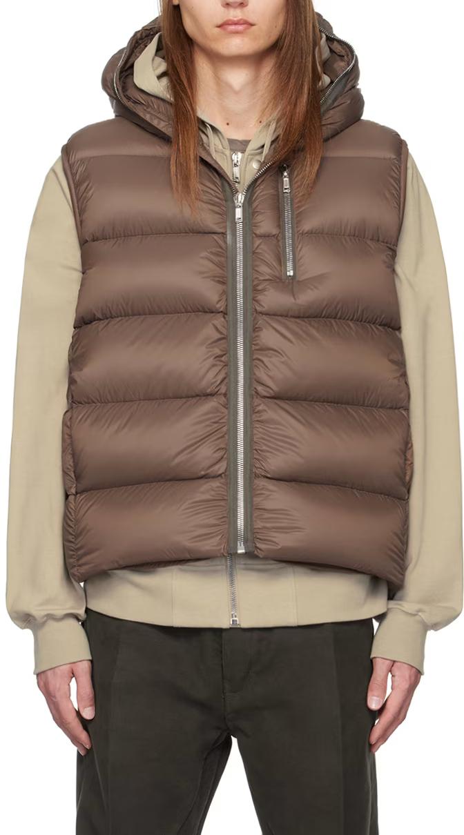 Rick Owens Sealed Down Vest Fawn RU02D6746 NPD4 134