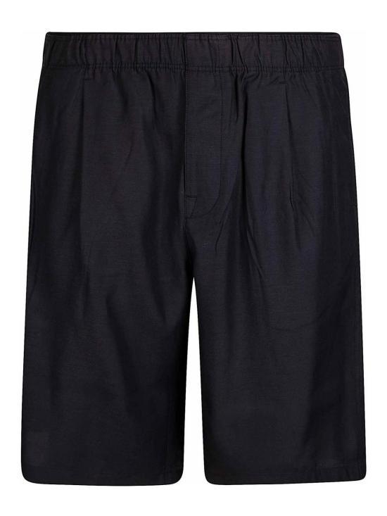 OUR LEGACY Still Black Leisure Shorts Cupro Cotton