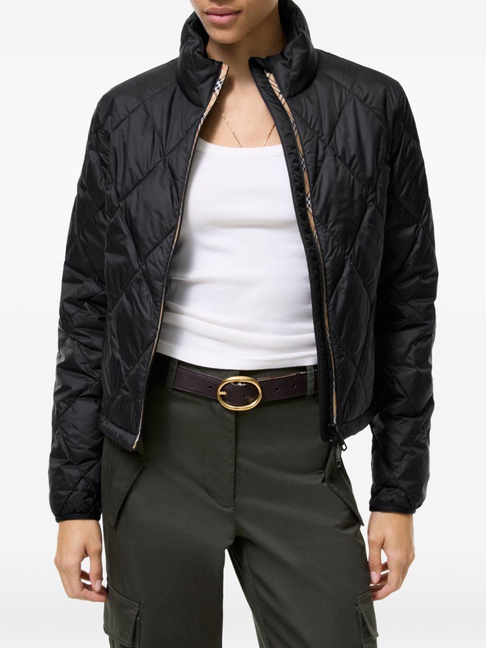BURBERRY Black Down Puffer Jacket for Women