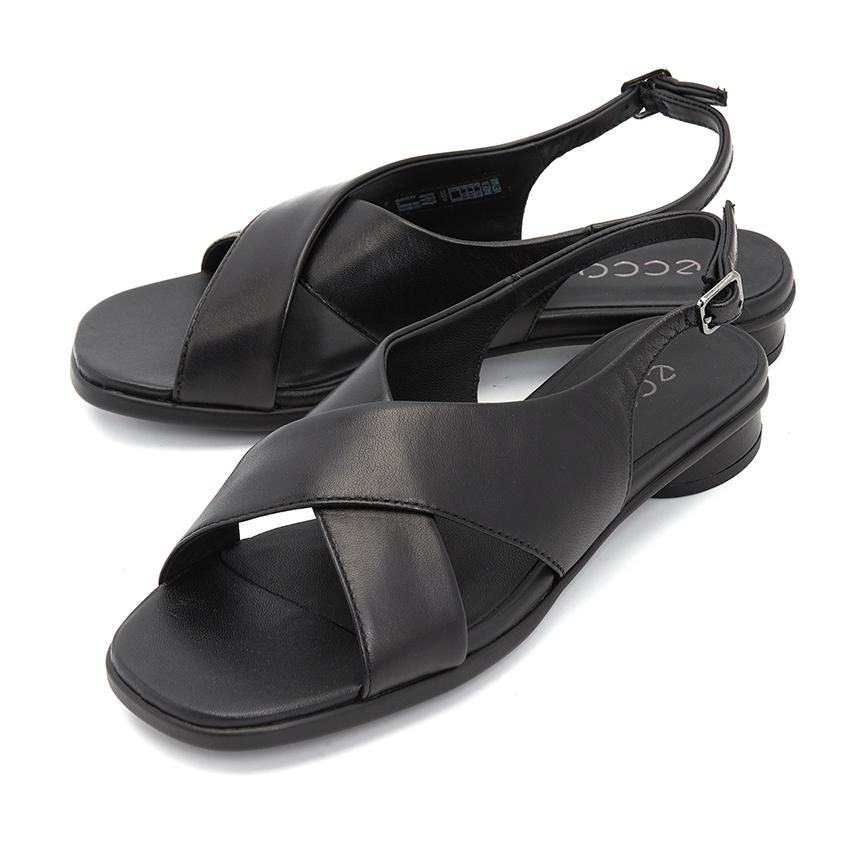 ecco Sculpted Alba 25 Women’s Leather Sandals Black