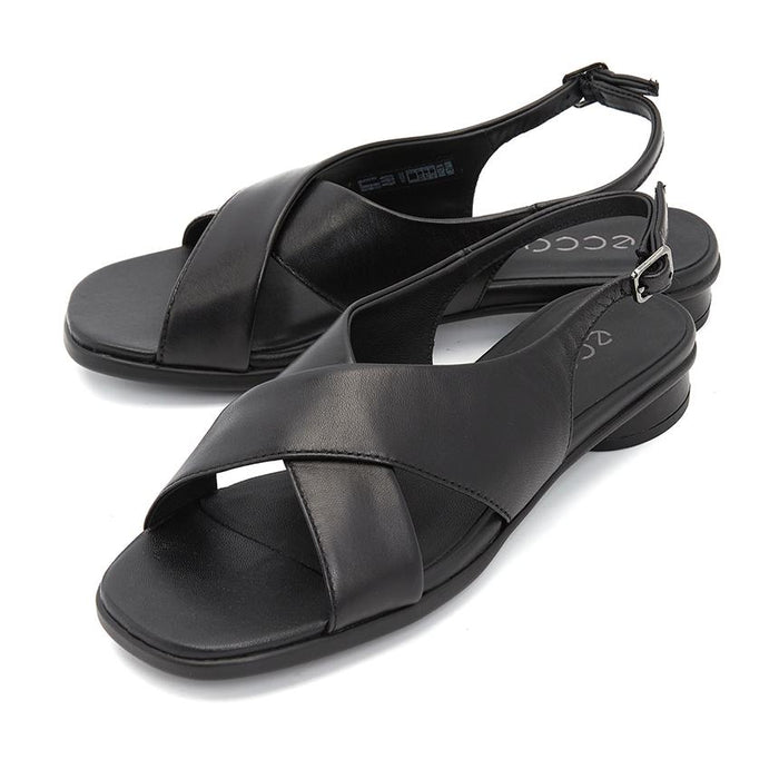 ecco Sculpted Alba 25 Women’s Leather Sandals Black