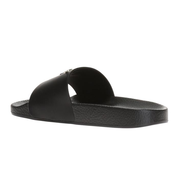 Giuseppe Zanotti Men’s Steel Logo Slide Slippers