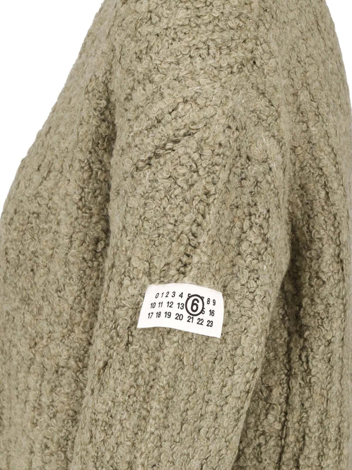 Maison Margiela Wool Blend Crewneck Knit Sweater