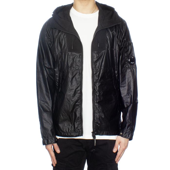 CP Company Hooded Mixed Lens Jacket Black Men’s Outerwear