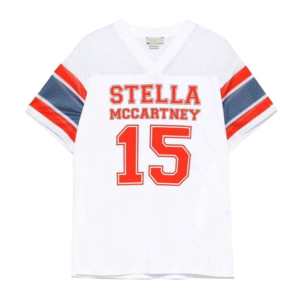 Stella McCartney V-Neck T-Shirt Top Women Kids 25SS TW1D41 Z2692 100