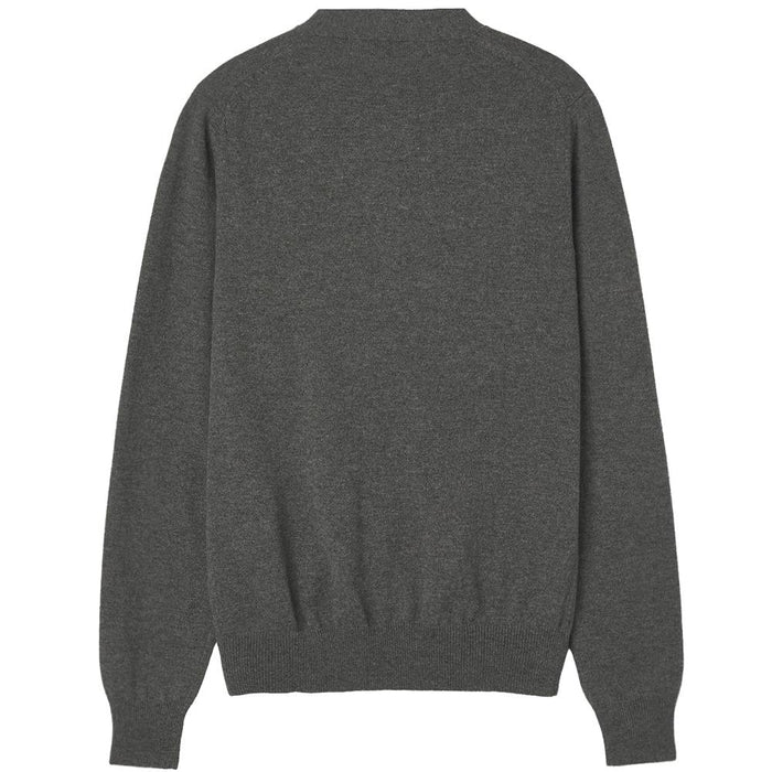 Comme des Garcons Red Heart Patch V-Neck Cardigan AZ N008 051 3