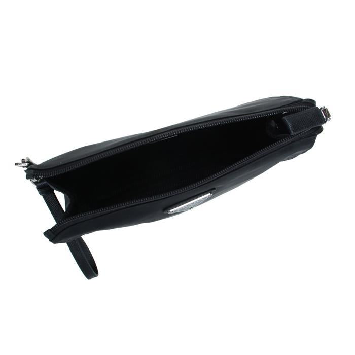 PRADA Re-Nylon and Leather Clutch Black