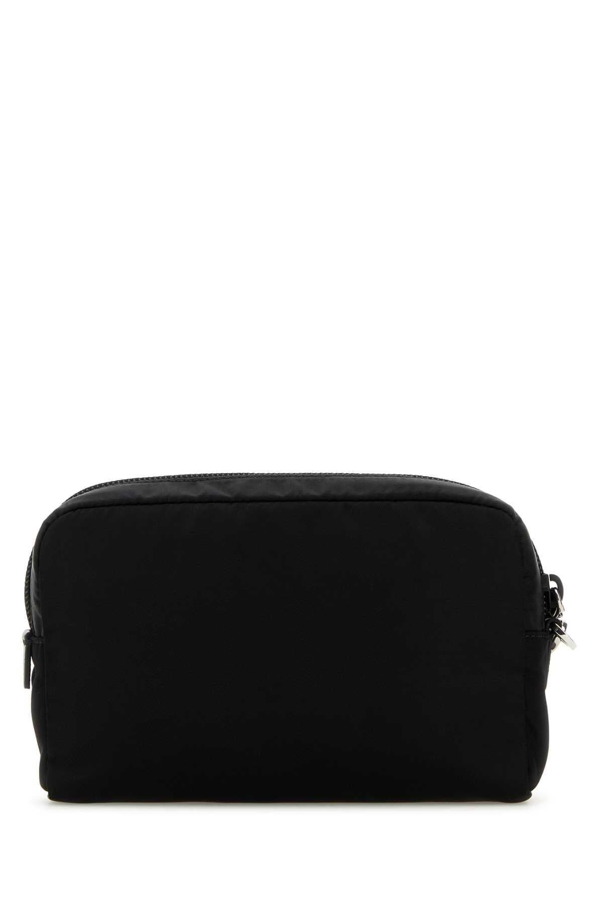 PRADA Black Nylon Zip Pouch