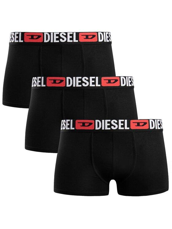 DIESEL Men 3-Pack Boxer Briefs Black Cotton Underwear